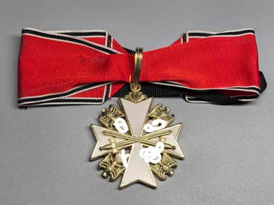 小驴勋章奖章收藏12月06日周六晚六点拍卖（珍爱和平，收藏战争，铭记历史，勿忘国耻，忠党爱国。有偿代拍，送拍规则在简介最后，参拍须阅读规则后再参拍，关系到运费包装发货时效真假辨别等关键信息，拍卖时不再发原图，看大图店主微信码在拍卖店铺介绍里） - 复刻  德3佩件版指挥官级雄鹰勋章，复刻。