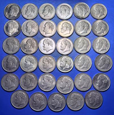 外国优质老铜币银币，周六九点倒数截拍，满百包邮，可寄存半年，喜欢朋友微信扫描二维码可直接参拍 - 希腊1976年-1998年亚里士多德10德拉克马35枚