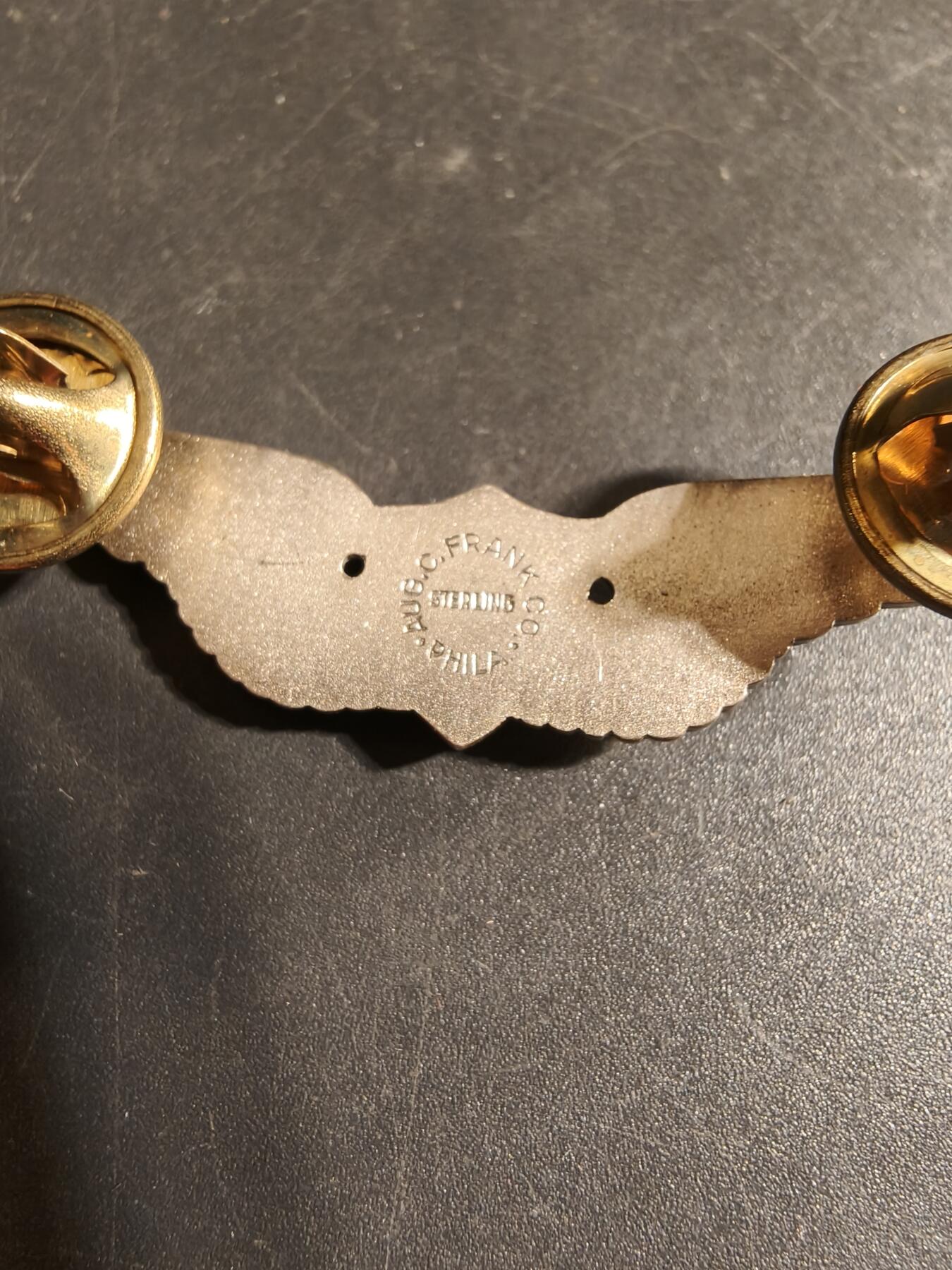 老王徽章第168期 美国空军军医技能章 925银 2英寸    少见厂标