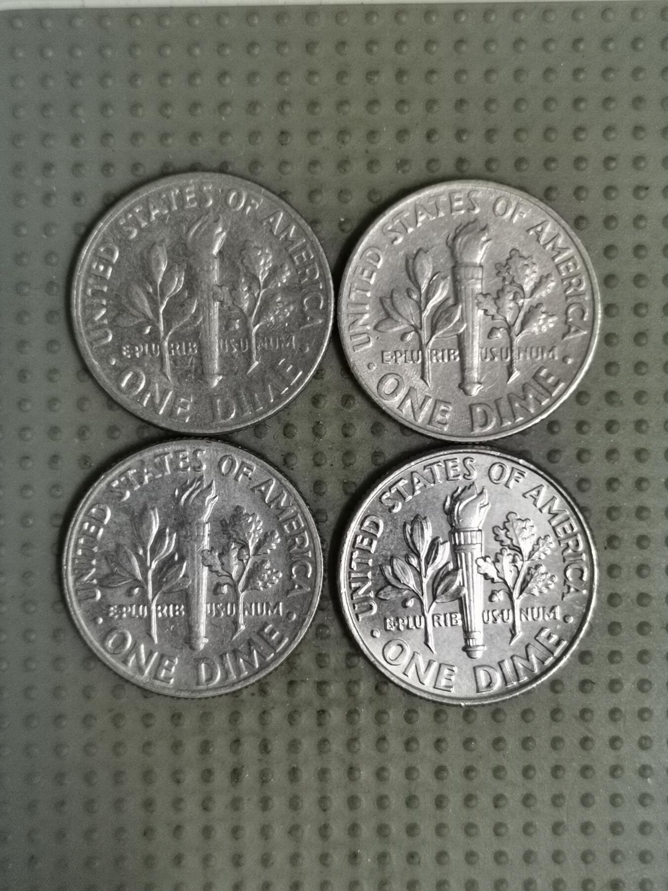 2025年第132场各国散币拍卖（总第132场） 美国10美分4枚