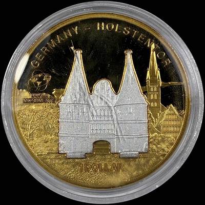 【雨安】【直播拍卖】【世界币章118期-裸币】2025-12-05 周五 19:30 保真 - [现代裸币] Cook Island 库克群岛 1元 2010年 德国霍尔斯滕门 塑料盒子有破损