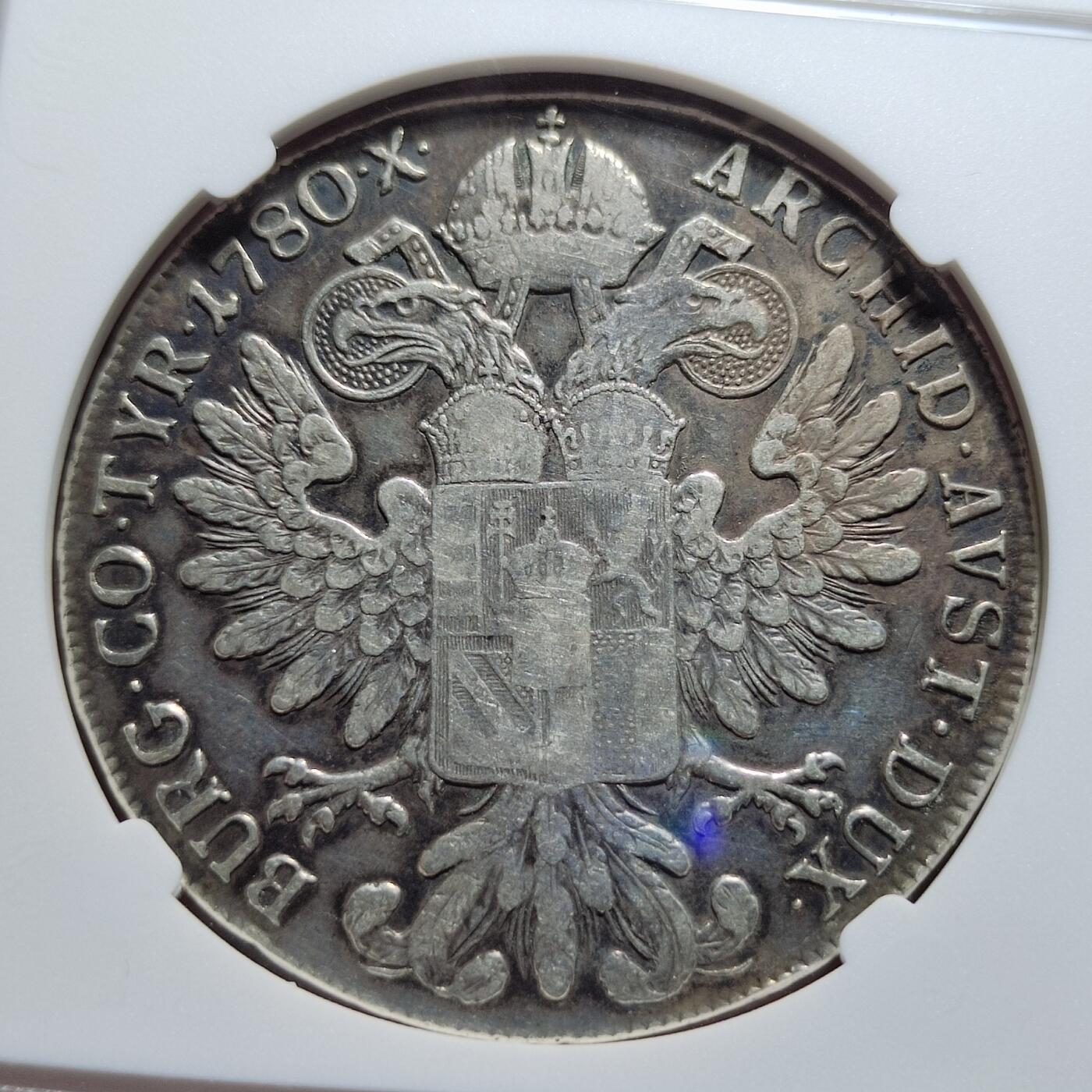 中外钱币第六场 NGC-XF奥匈帝国1780年大奶妈银币早期版