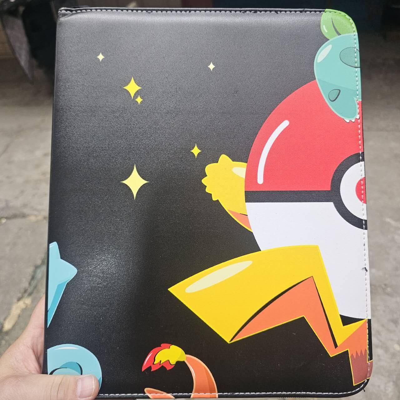 龙虎卡牌六六场 （无佣金，周六结拍，欢迎送拍） 宝可梦主题9宫拉链卡册（无内页）