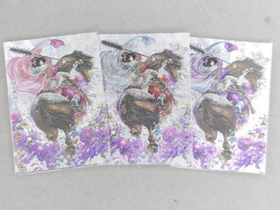 龙虎卡牌六六场 （无佣金，周六结拍，欢迎送拍） - 粗闪3张 卡德曼 谷粒-三色三娘（07）