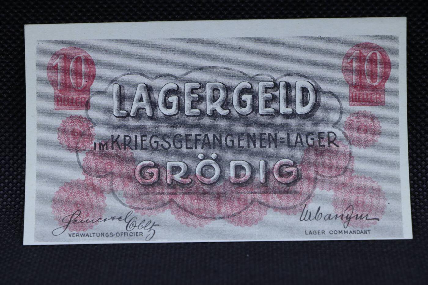 【淘币小摊】限时拍第八百二十一拍  纸币场  满百包邮可预留两周  周一统一发货   奥匈帝国1915年战俘营10赫勒纸币