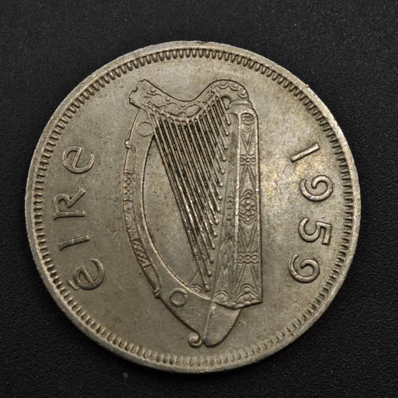 【淘币小摊】实时拍第八百一十八拍   散币小银币场   满百包邮可预留二周 每周一统一发货   爱尔兰1959年弗洛林镍币