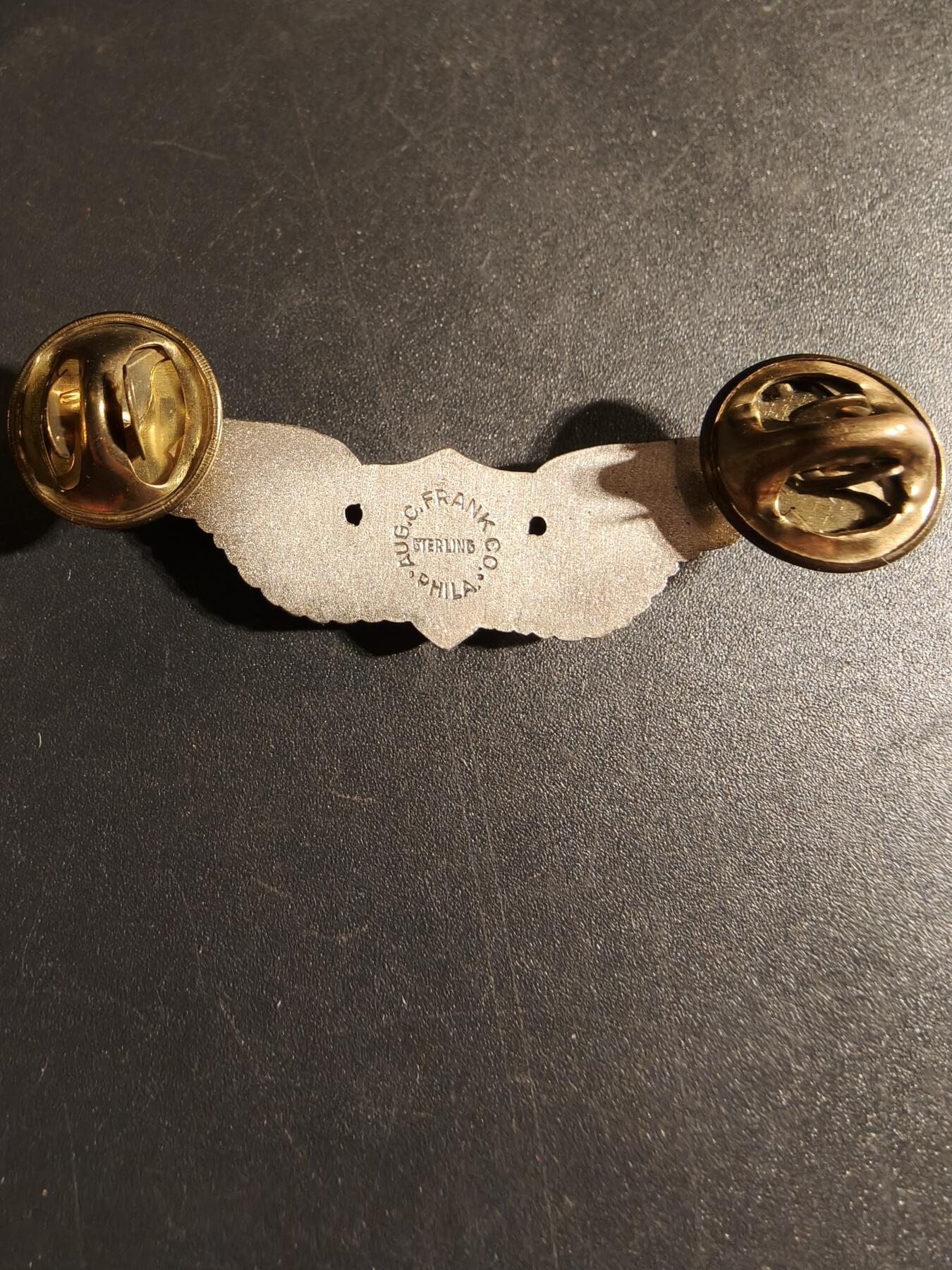 老王徽章第168期 美国空军军医技能章 925银 2英寸    少见厂标