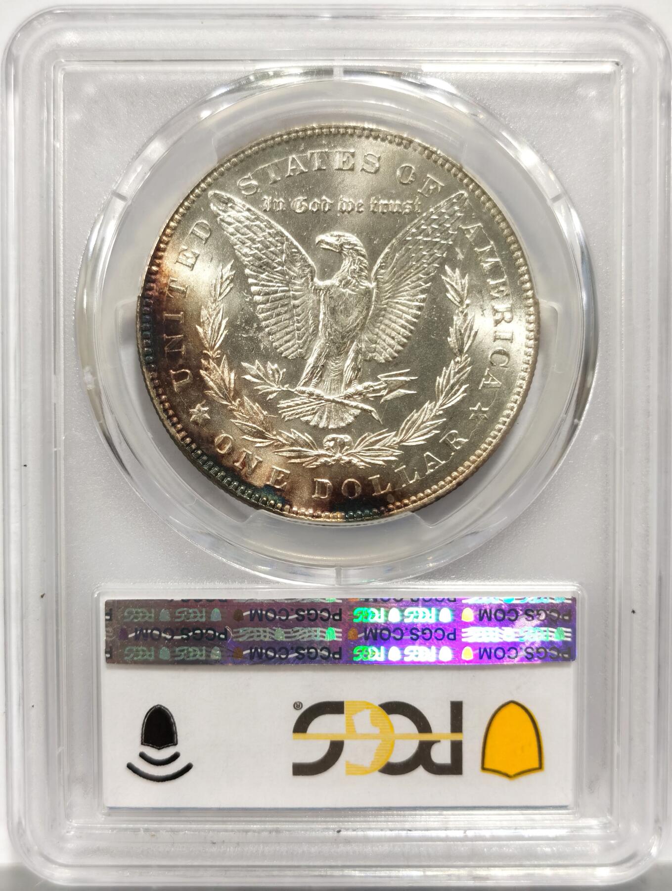 博洋堂世界钱币拍卖第150期（全场包邮） PCGS MS64 美国1878年摩根大银币，7TF reverse of 1878，该版别麦稀奇所见最高分，丝滑底板辅以包浆渲染，精致的艺术品