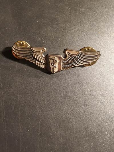 老王徽章第168期 - 美国空军军医技能章    925银    2英寸