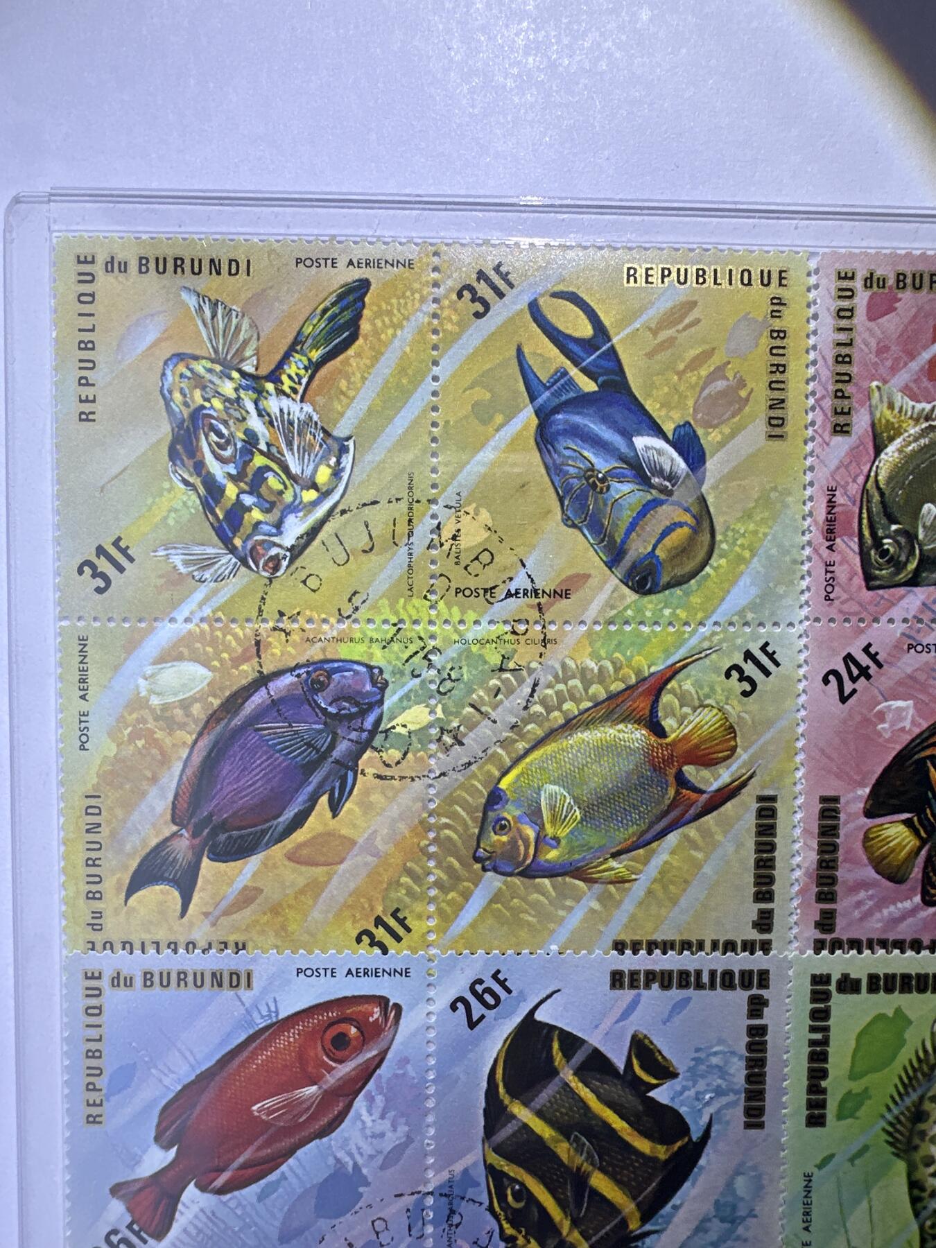 12.6邮票专场 布隆迪1974年动物系列菱形异型24枚小全套