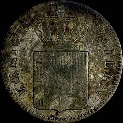 【雨安】【直播拍卖】【世界币章118期-裸币】2025-12-05 周五 19:30 保真 - [裸币德国] Germany 德国 德意志 3克鲁泽 银币 1851年