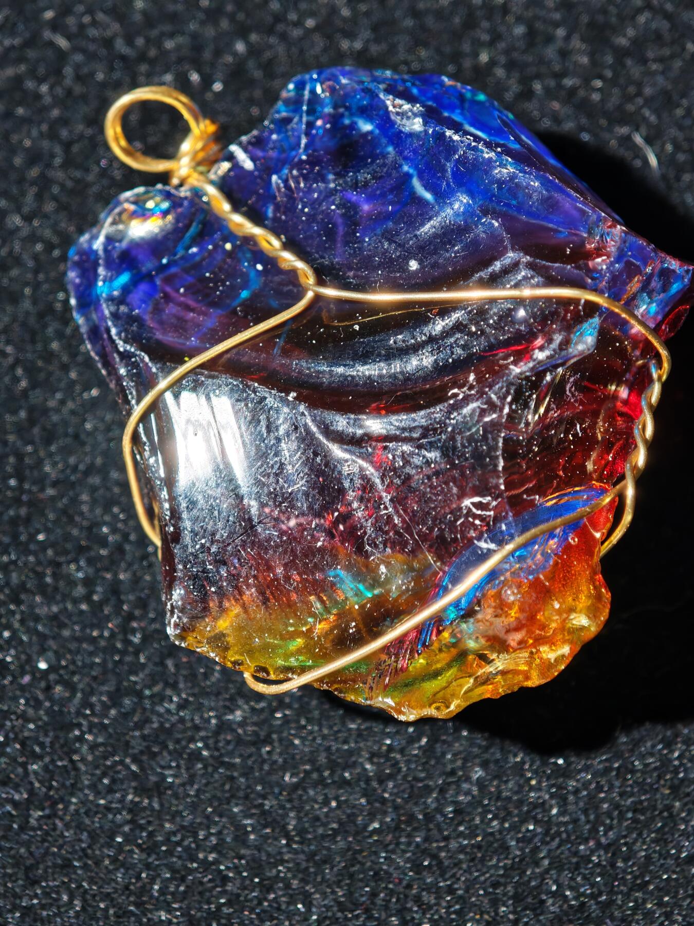 92期回流戒指饰品杂件纪念章丝路钱币专场 琉璃吊坠