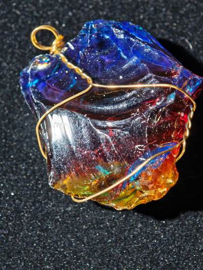 92期回流戒指饰品杂件纪念章丝路钱币专场 - 琉璃吊坠