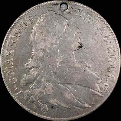 【雨安】【直播拍卖】【世界币章118期-裸币】2025-12-05 周五 19:30 保真 - [裸币德国] Germany 德国 德意志 1泰勒 Bavaria巴伐利亚 KM#0519 马克西米利安三世·约瑟夫.圣母抱婴 1765年