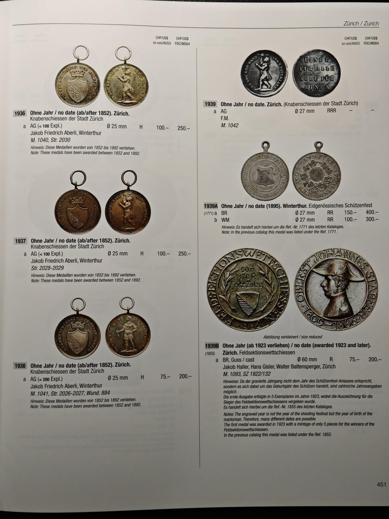 【德藏】世界币章拍卖第156期（拍品征集中~欢迎藏友联系） 97新 瑞士射击节币章目录德文版 超大开本 厚重精装硬壳 评级公司同款参考目录 全书约564页