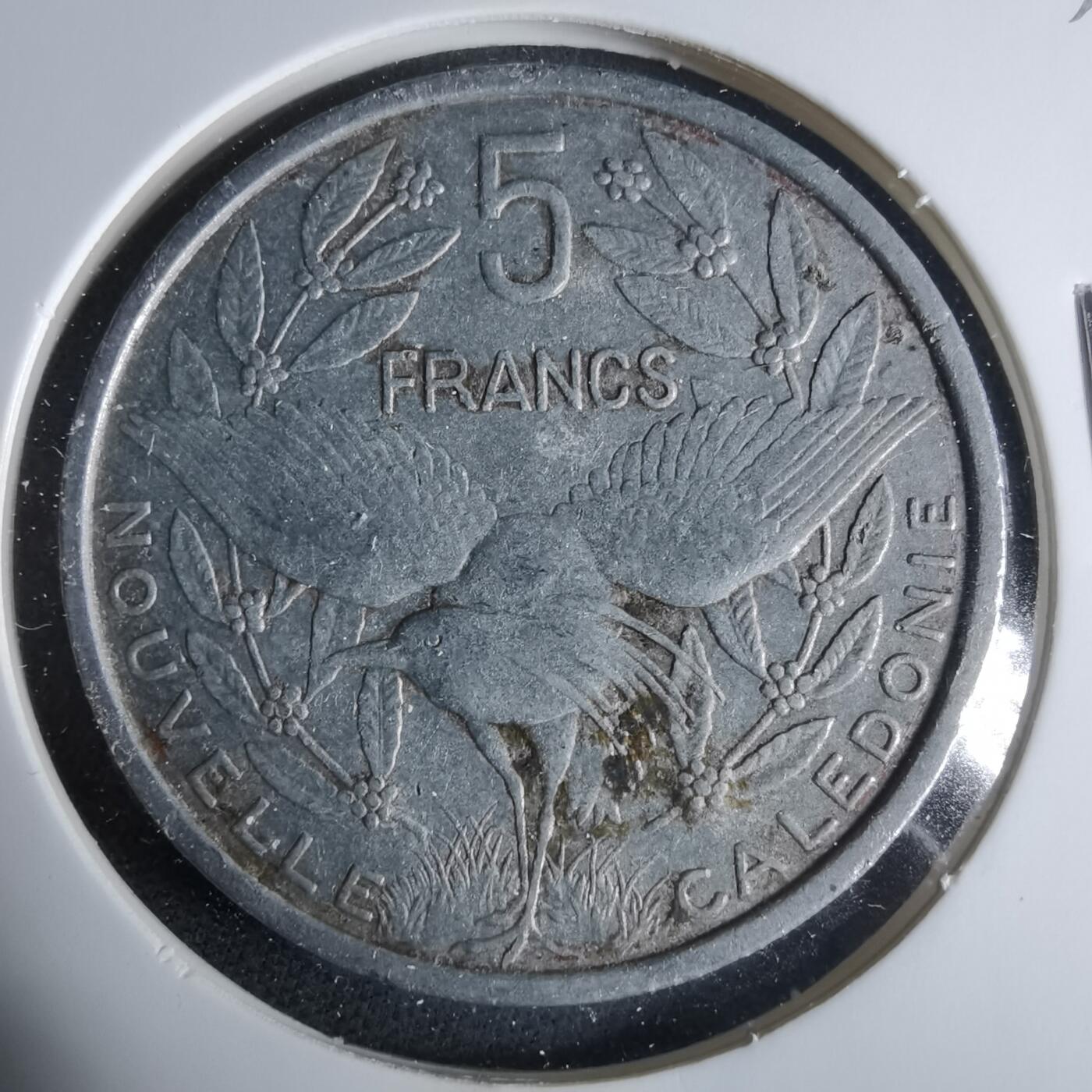 沼泽如烟--第921场 法属新喀里多尼亚1952年5法郎