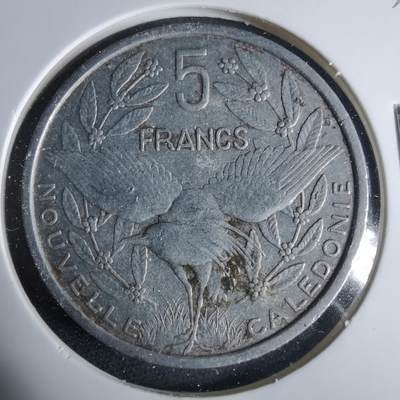 沼泽如烟--第921场 - 法属新喀里多尼亚1952年5法郎