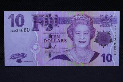 【淘币小摊】限时拍第八百二十一拍  纸币场  满百包邮可预留两周  周一统一发货  -  斐济10元纸币