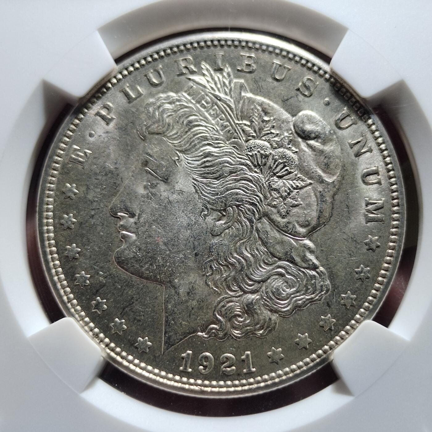 中外钱币第六场 NGC-MS63美国摩根1921年D版