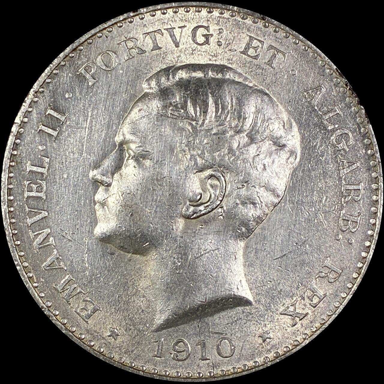 【雨安】【直播拍卖】【世界币章118期-裸币】2025-12-05 周五 19:30 保真 [裸币各国] Portugal 葡萄牙 1000瑞斯 KM#0558 1910年