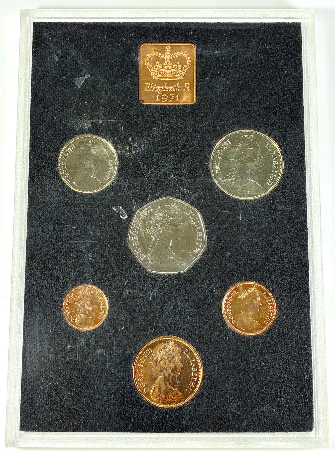 【雨安】【直播拍卖】【世界币章118期-裸币】2025-12-05 周五 19:30 保真 [现代套币] Great Britain 英国 套币 精制套币 1971年