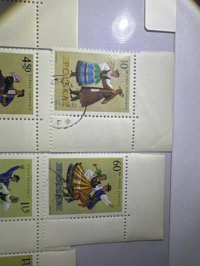 12.26邮票专场 波兰1969年民间舞蹈6枚