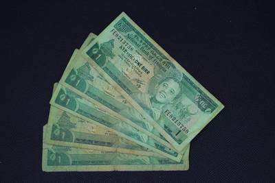 【淘币小摊】限时拍第八百二十一拍  纸币场  满百包邮可预留两周  周一统一发货  -  埃塞俄比亚1比尔纸币5张【有折】