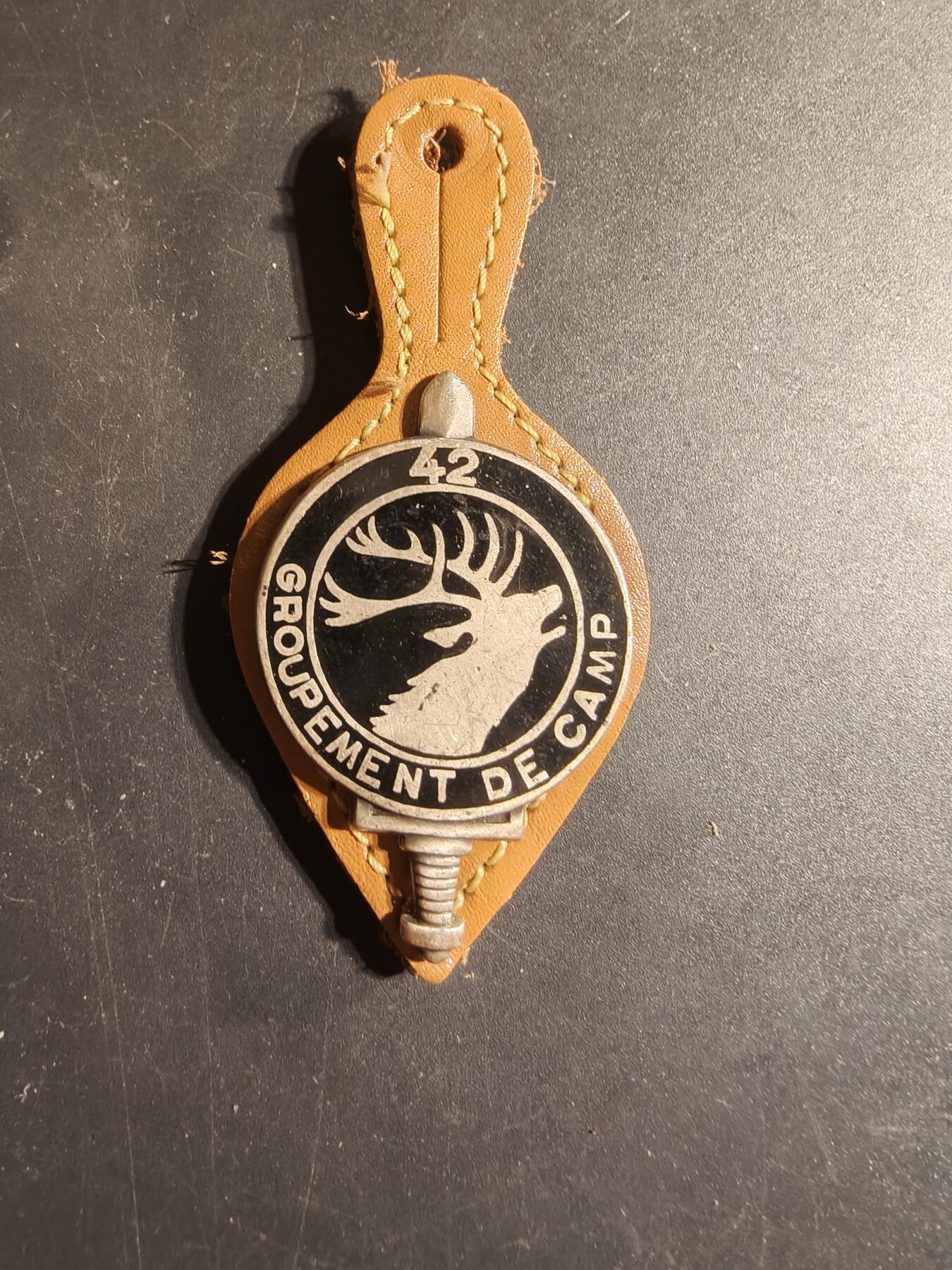 老王徽章第168期 法国第42营地连证章