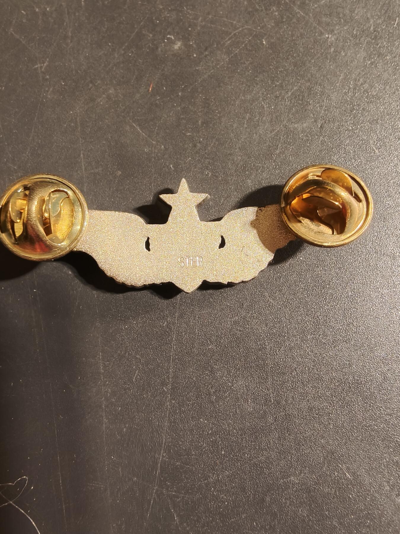 老王徽章第168期 美国空军军医中级技能章 925银 2英寸