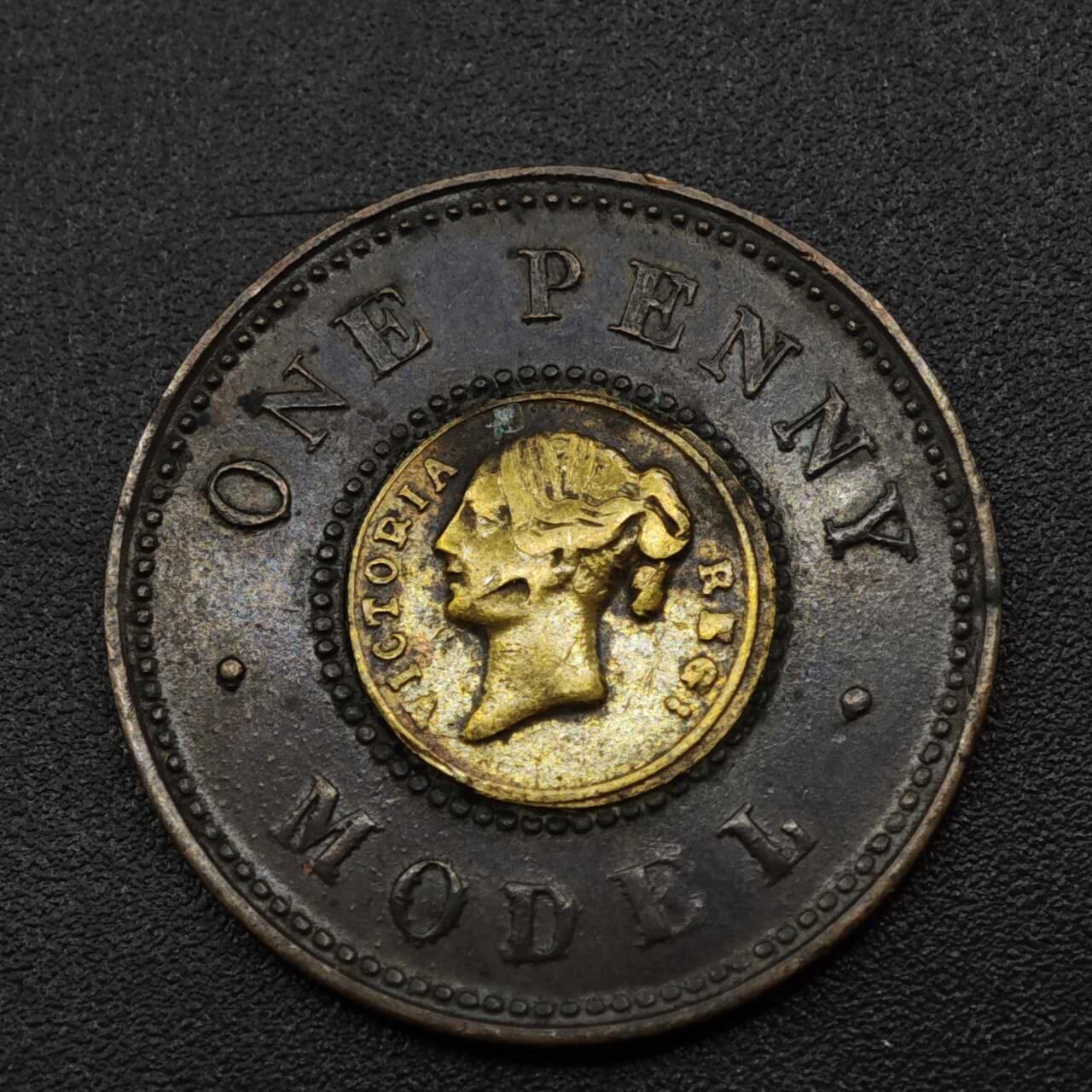 【淘币小摊】实时拍第八百一十八拍   散币小银币场   满百包邮可预留二周 每周一统一发货   英国维多利亚一便士双色币