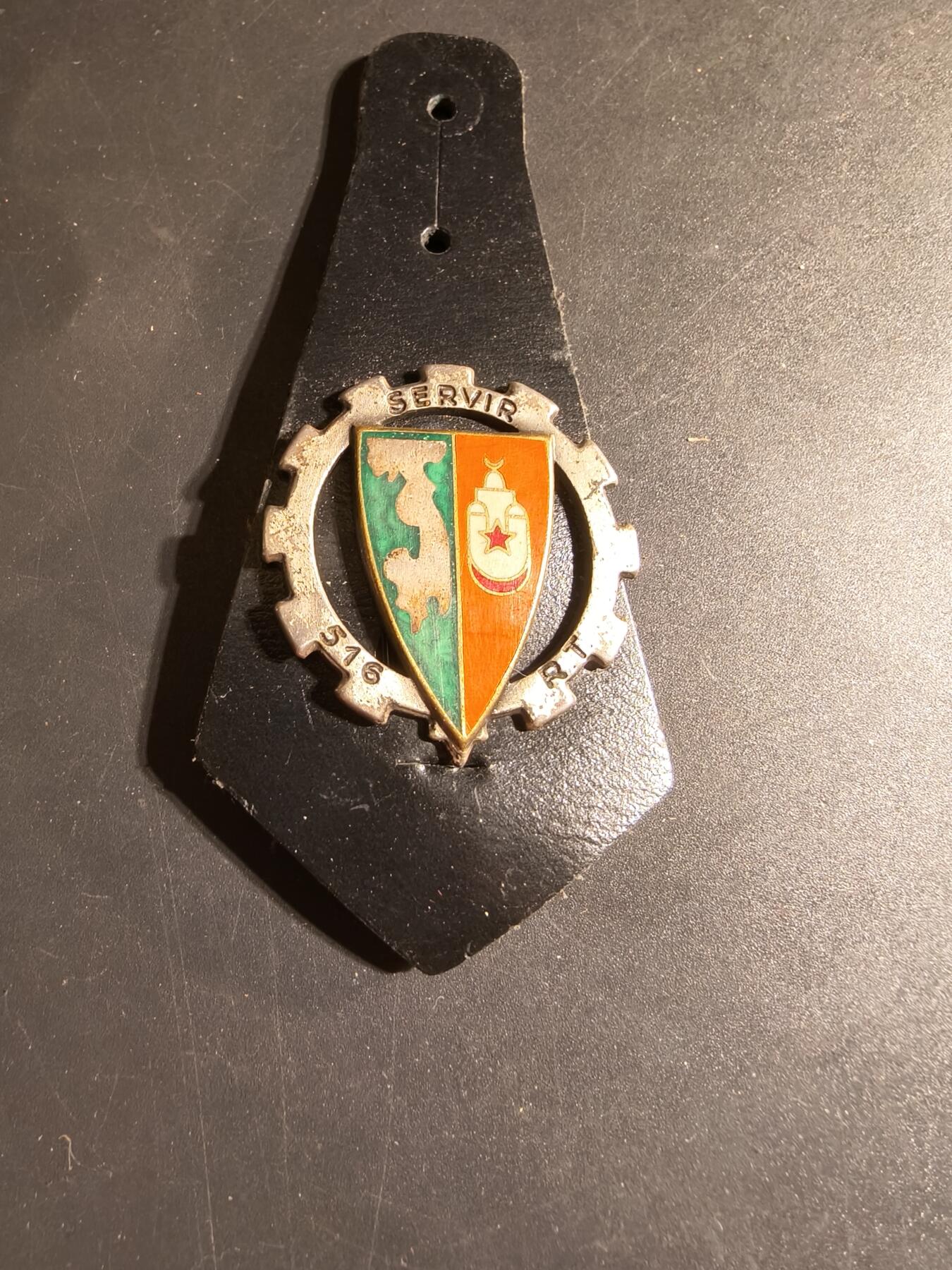 老王徽章第168期 法国第516铁路运输团证章