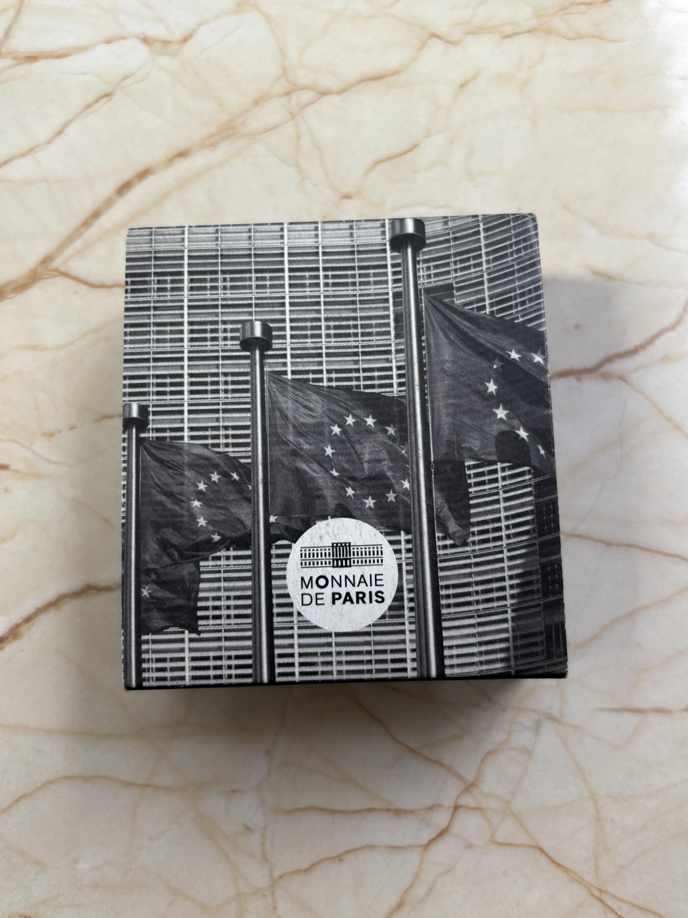 第184期拍卖 法国2015年欧盟旗帜30周年2欧精制双金属纪念币，发行10000枚