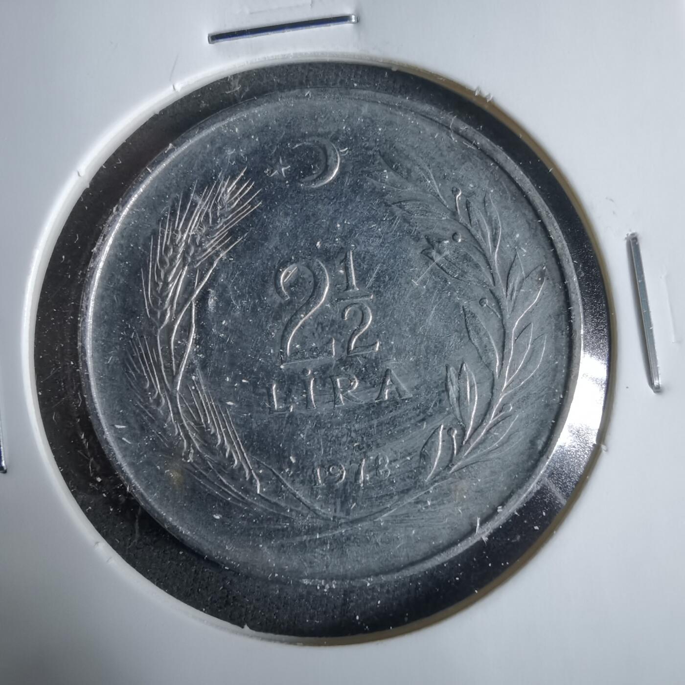 沼泽如烟--第921场 土耳其1978年2.5里拉