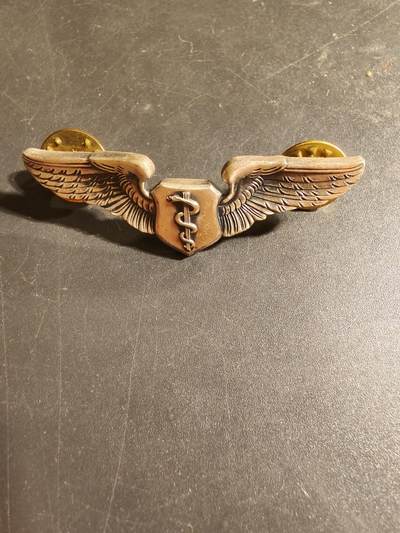 老王徽章第168期 - 美国空军军医技能章 925银 2英寸