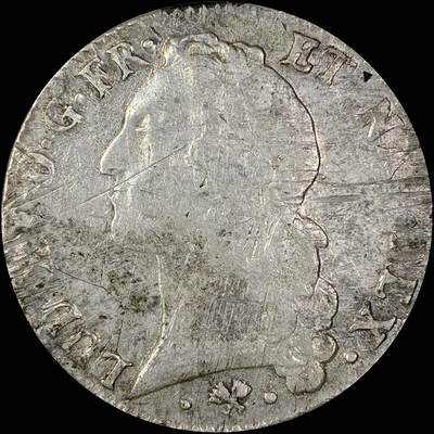 【雨安】【直播拍卖】【世界币章118期-裸币】2025-12-05 周五 19:30 保真 - [裸币法国] France 法国 1埃居 KM#0512 DAV-1331 (1740-1772) 路易十五 中年版 1767年