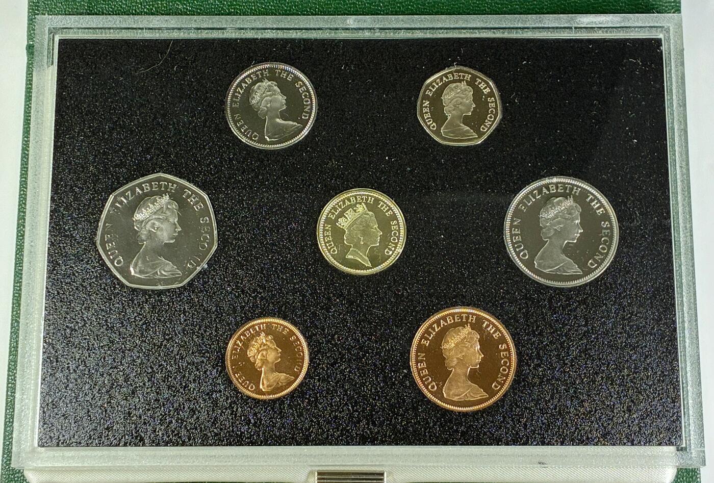 【雨安】【直播拍卖】【世界币章118期-裸币】2025-12-05 周五 19:30 保真 [现代套币] Falkland 福克兰群岛 套币 精制套币 1987年