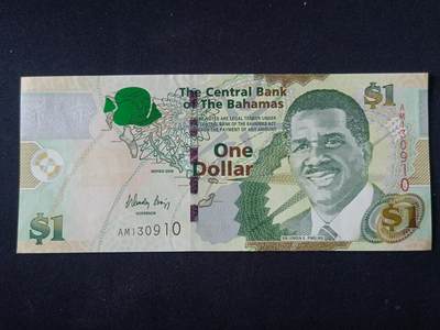 【游宝拍卖】乙巳蛇年92期 第四季首拍场  - 巴哈马-1元【2008年 全新UNC】