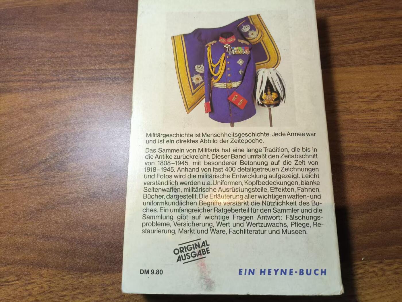 罗岚⭐新藏⭐特惠专拍第一场-分享拍场赚佣 《德意志帝国军品：收藏指南 1808-1945》 著名军事历史学家约尔格·尼默古特（Jörg Nimmergut）编著，并由威廉·海涅出版社（Wilhelm Heyne Verlag）于1982年在慕尼黑出版的权威性参考书