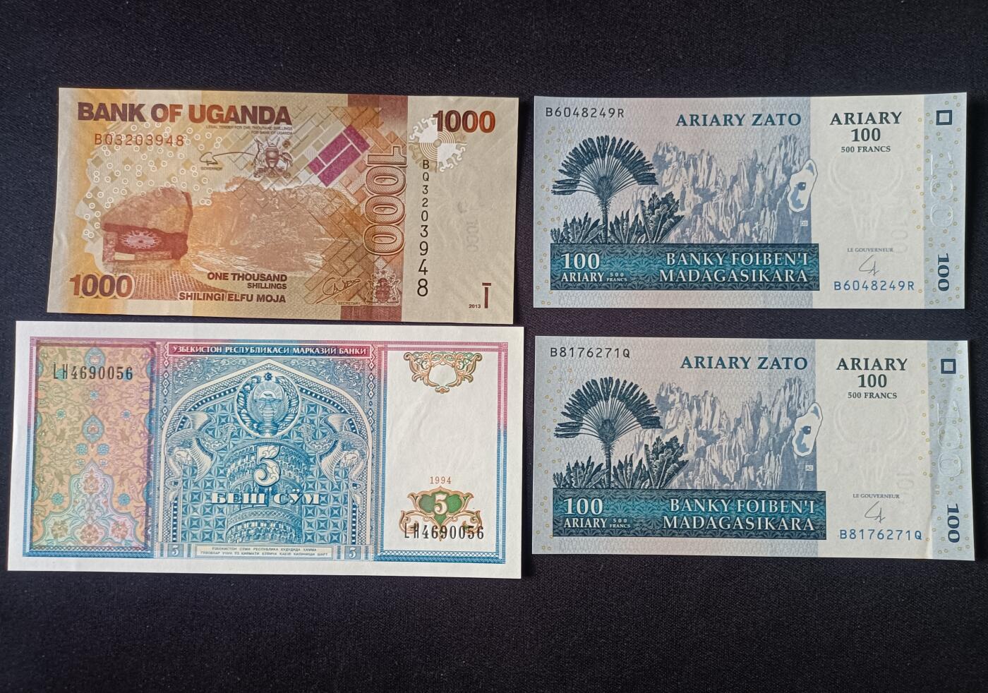 【游宝拍卖】乙巳蛇年92期 第四季首拍场  乌干达/乌兹别克/马达加斯加 AU/AU-