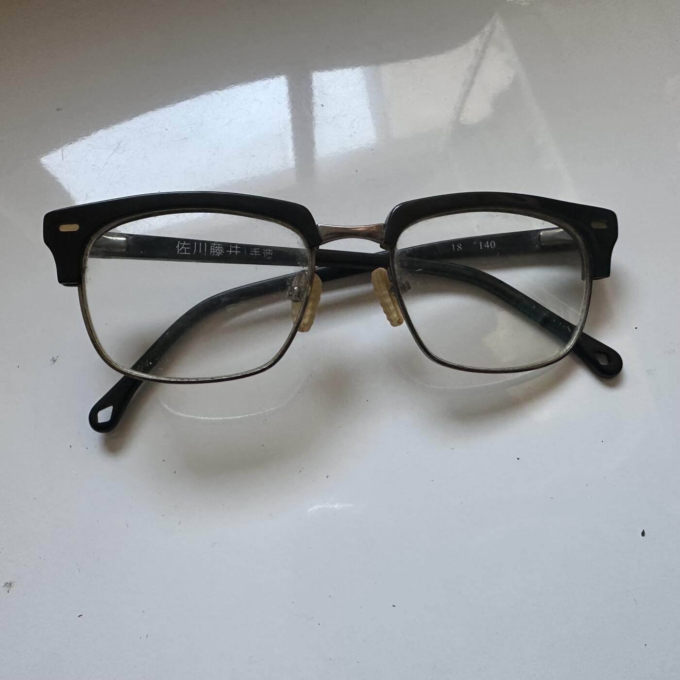 🌹外币初藏🌹🐯2025年第137场  每周二四六晚8️⃣点 接代拍 日本佐川藤井 手工眼镜一副 