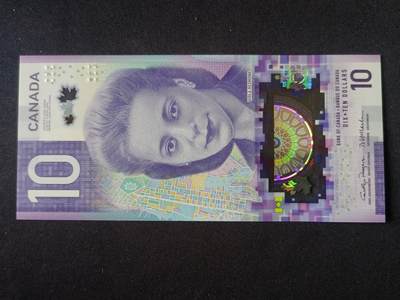 【游宝拍卖】乙巳蛇年92期 第四季首拍场  - 加拿大-10元【维奥拉·戴斯蒙德 全新UNC】