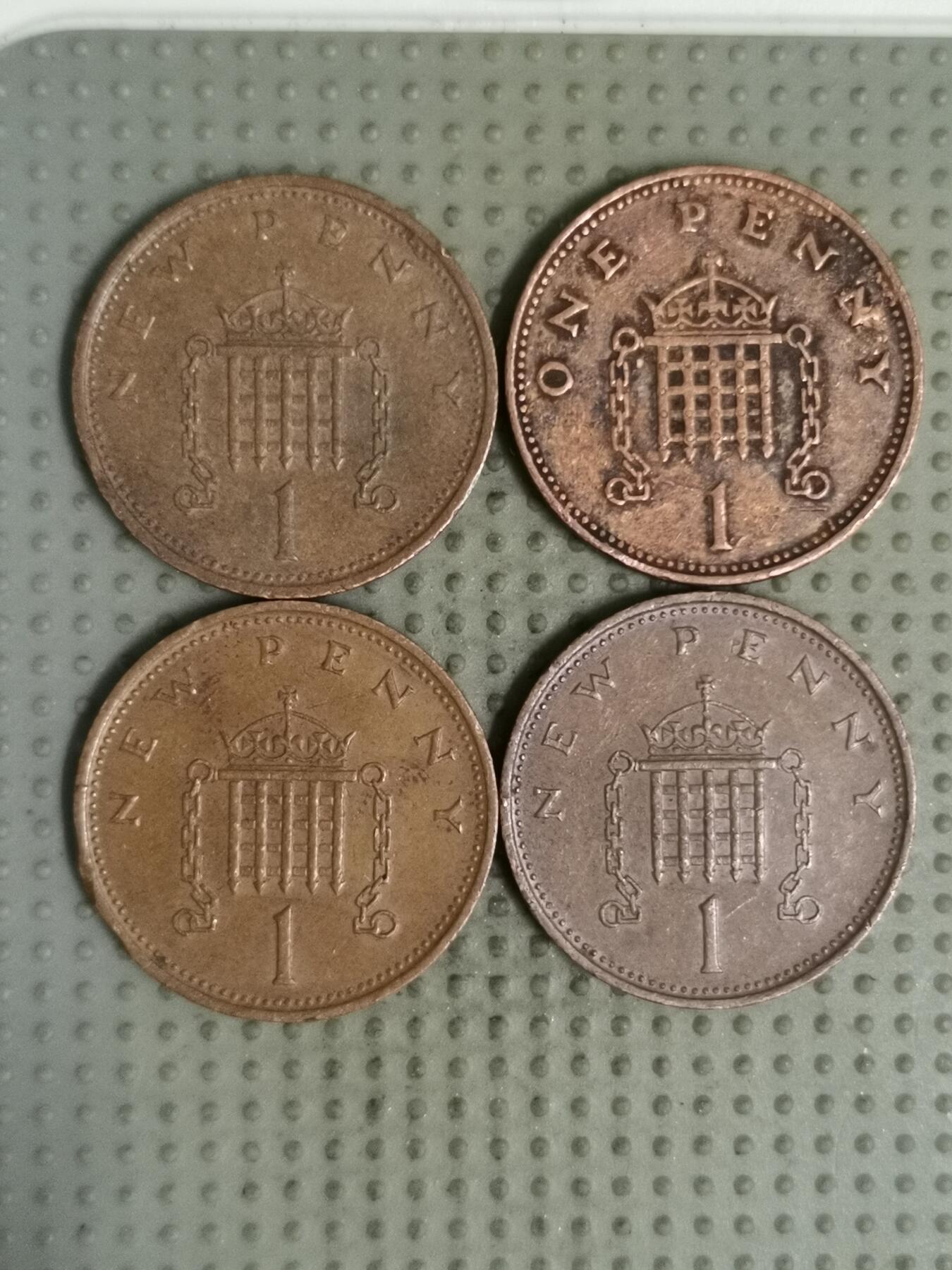 2025年第132场各国散币拍卖（总第132场） 英国1便士4枚