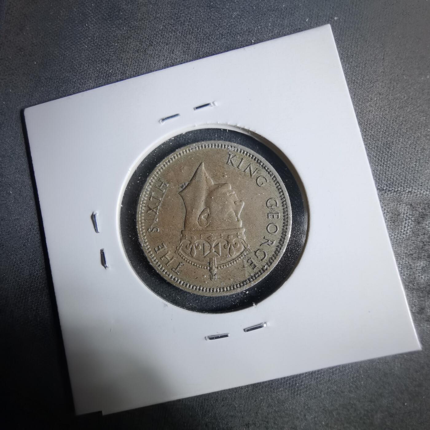 沼泽如烟--第921场 毛里求斯1951年半卢比