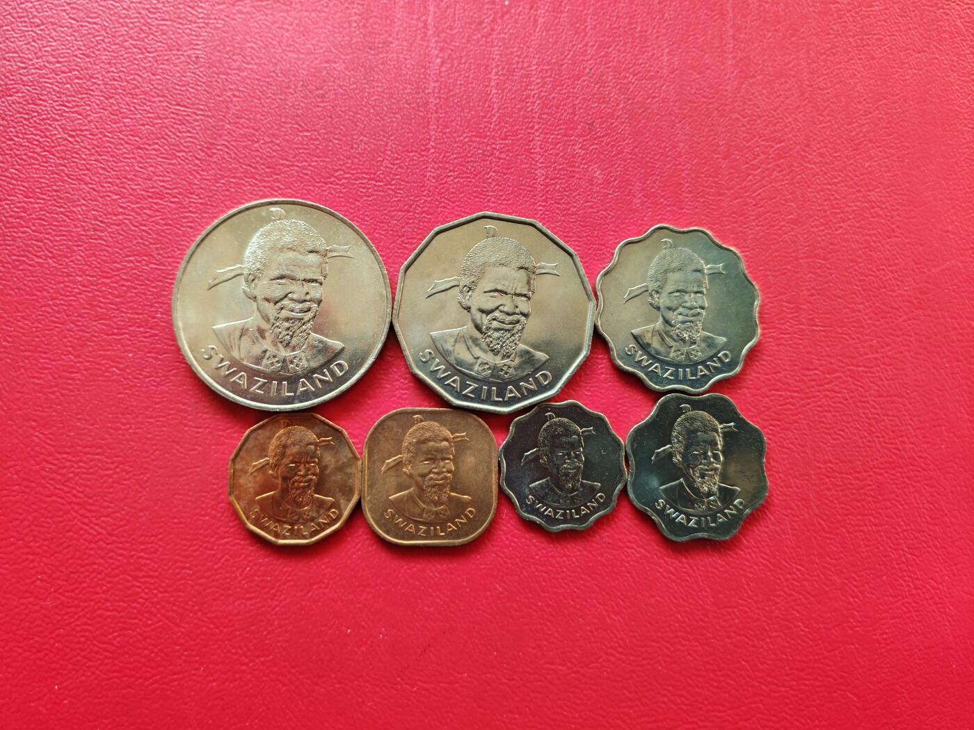 【云涧收藏】第八十二场 斯威士兰1975年～1981年套币，UNC