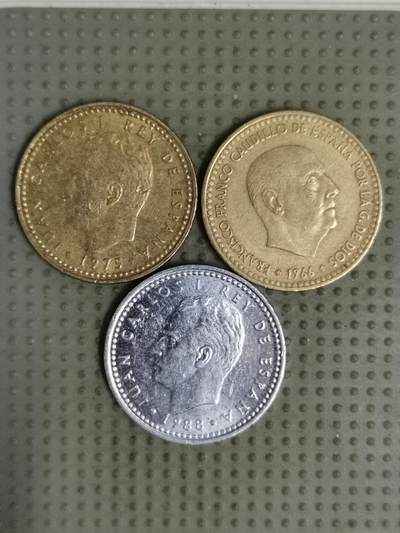 2025年第132场各国散币拍卖（总第132场） - 西班牙1比塞塔3枚