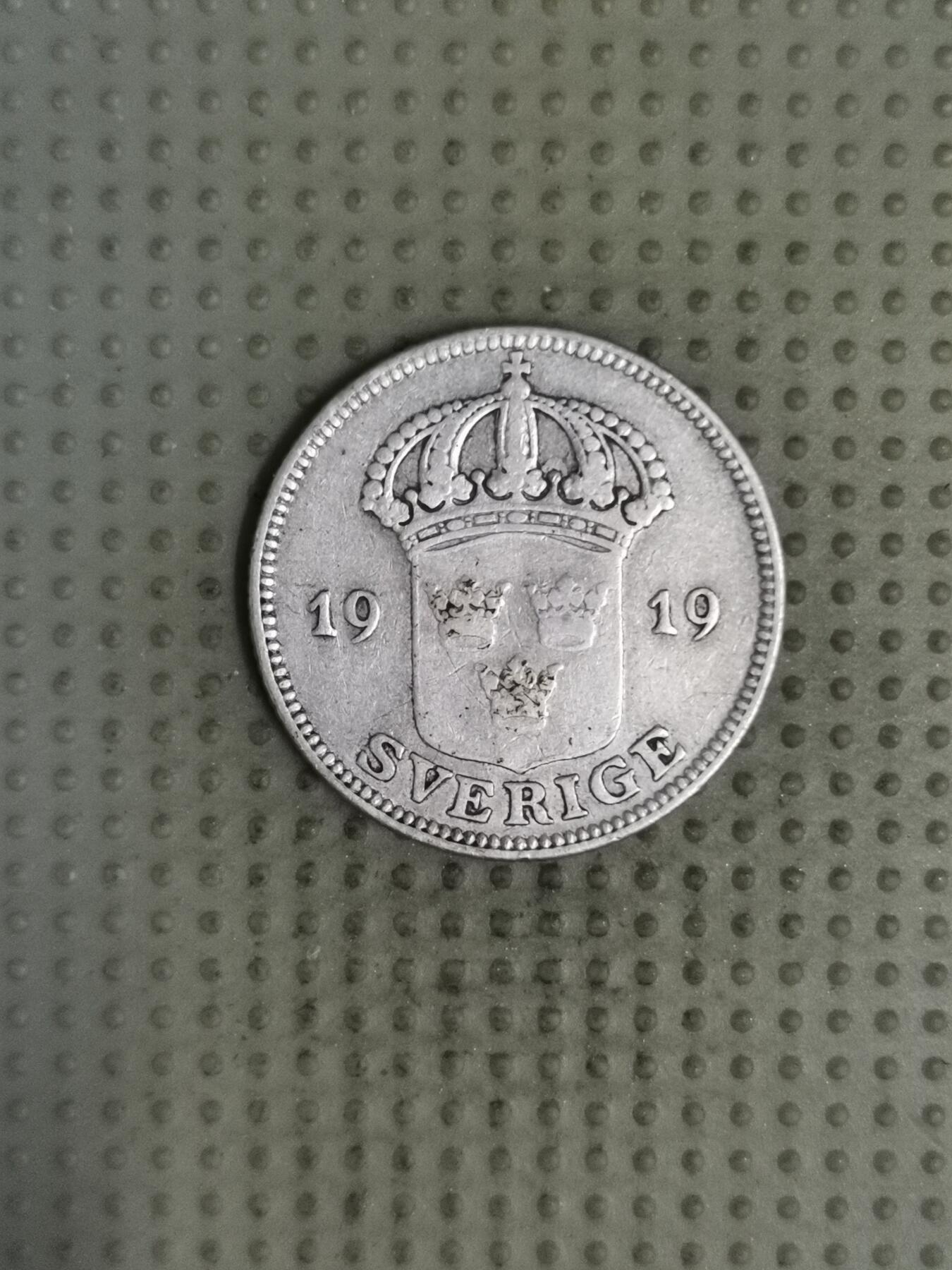 2025年第132场各国散币拍卖（总第132场） 瑞典1919年50欧尔银币