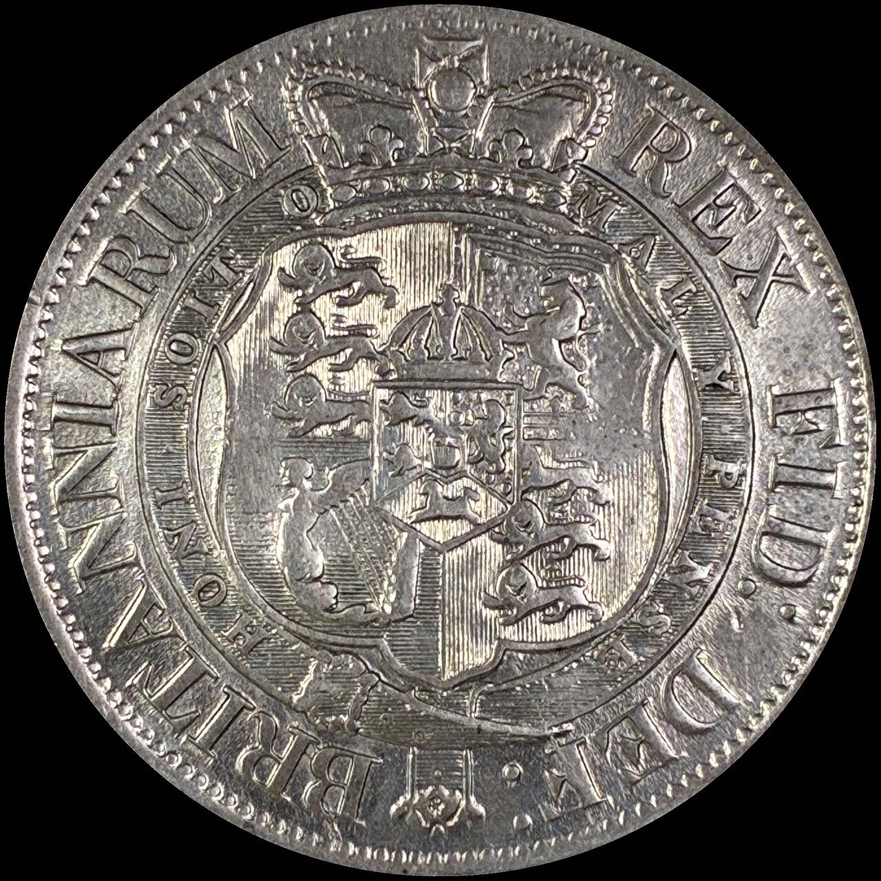 【雨安】【直播拍卖】【世界币章118期-裸币】2025-12-05 周五 19:30 保真 [裸币各国] Great Britain 英国 1/2克朗 KM#0672 乔治三世 1817年