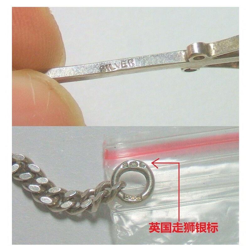 【银】纯手工 英国1934年 乔治五世珐琅彩镀金高浮雕精制银币章 银钥匙 带银项链 20MM 16克