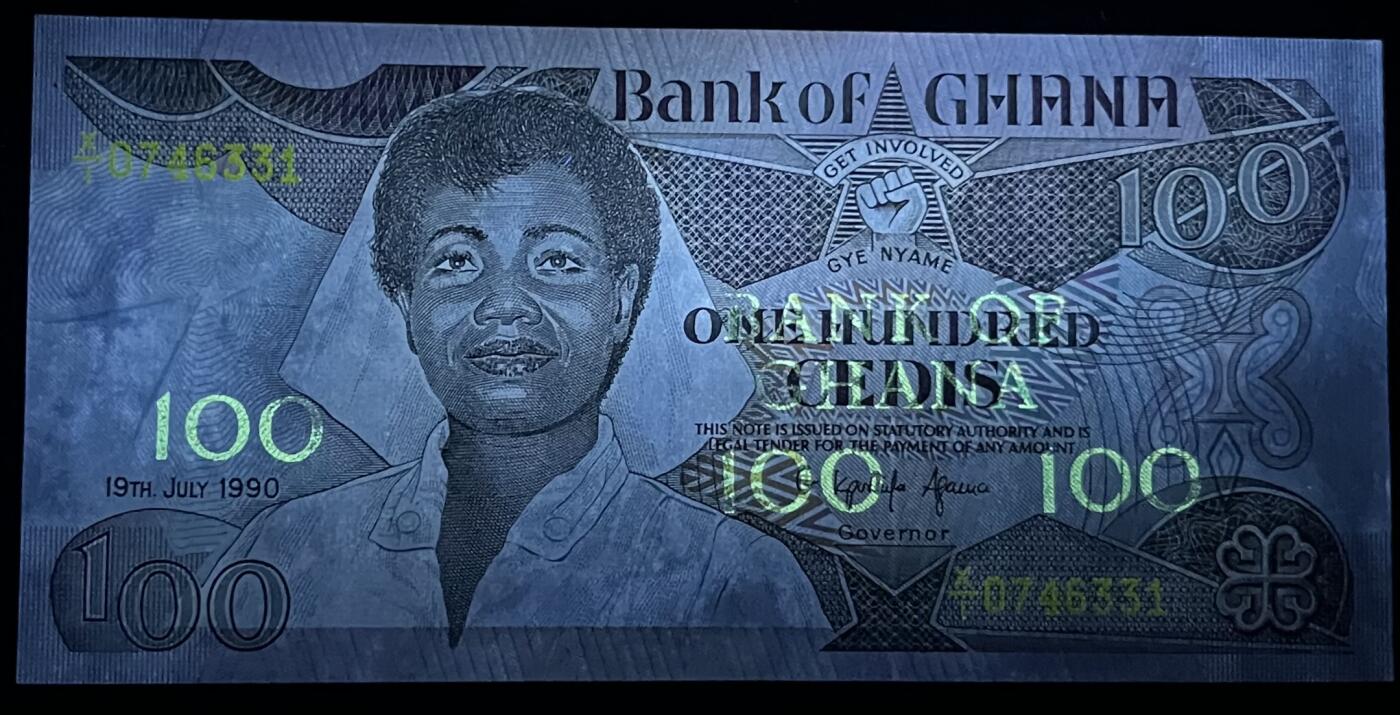 小福收藏拍卖第197期 裸钞场 本期有多张豹子号靓号 百慕大03年50元纪念钞百位号 马来亚和英属婆罗洲开国第一张纸币大冠女王 马来亚 41年1元英王乔六 法属太平洋10000法郎 捷克1000克朗纪念钞千位号  卢森堡 1000法郎  萨尔瓦多样钞 匈牙利 法罗群岛 危地马拉等多国精美纸币 加纳 1990年 100塞地 紫外潮 unc