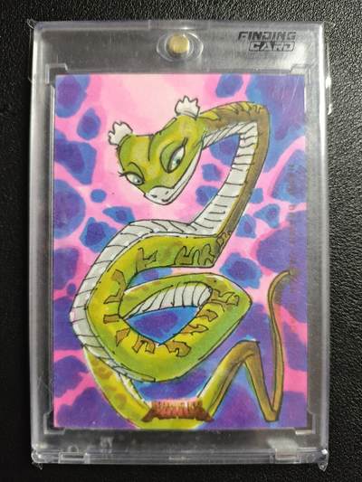 天玑星卡拍第147期《12.8周一截拍》持续收拍收评中 满赠卡需备注 - 【手绘卡】寻卡 功夫熊猫 灵蛇 1of1 手绘卡